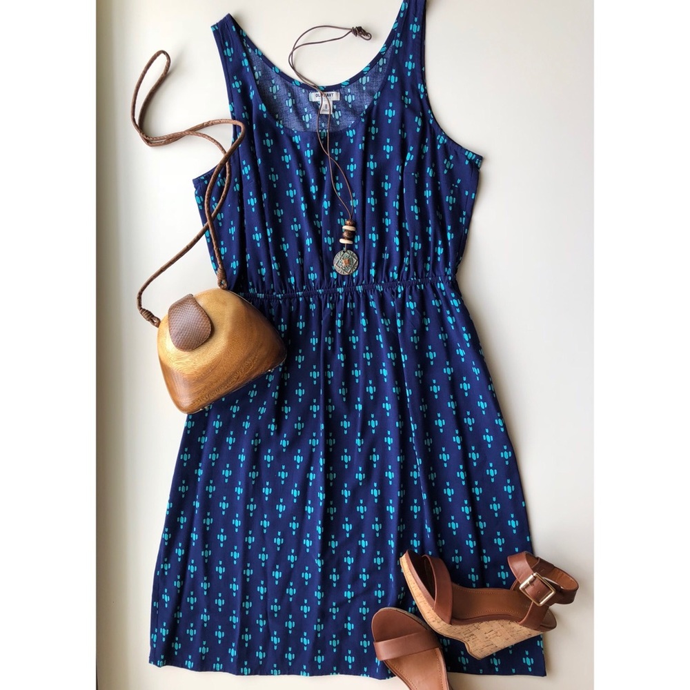 💐SALE! Aqua and Navy Print Summer Dress 👗☀️💖